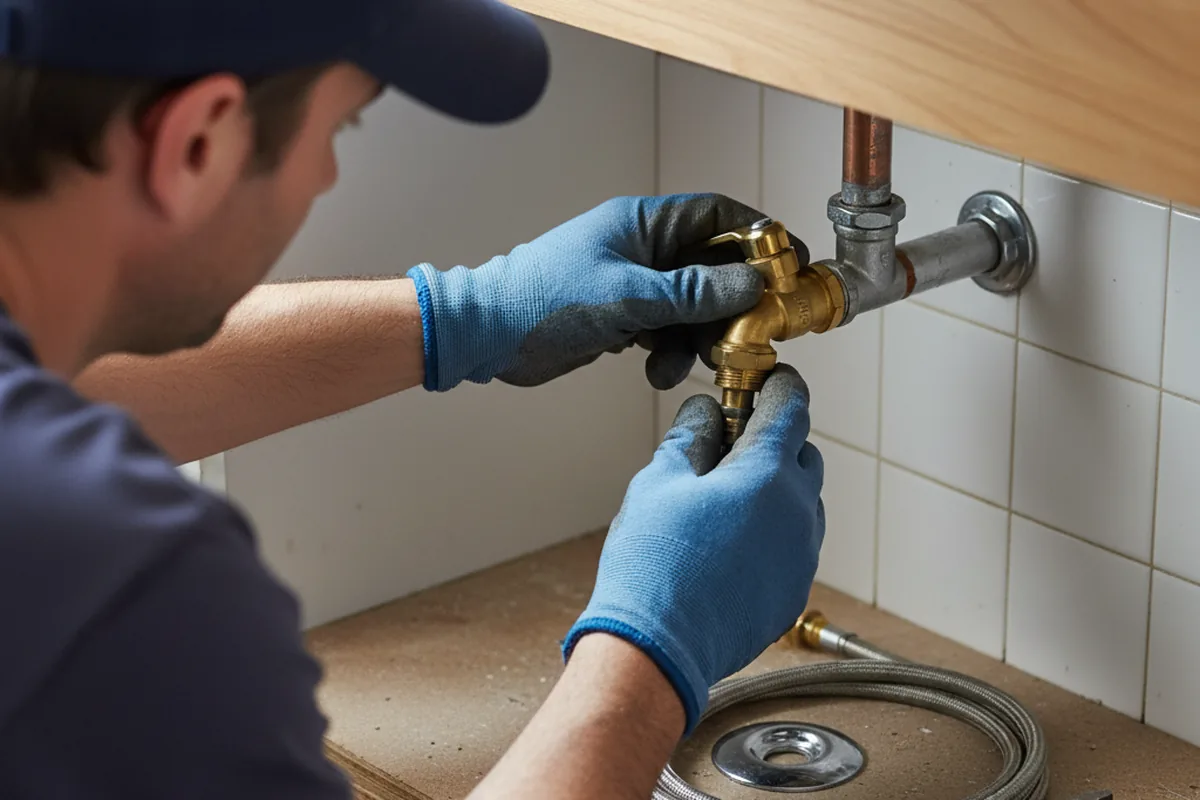 Shutoff valve and fitting work during Repiping in Proctor